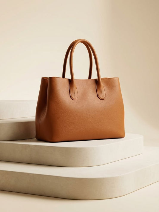 Tote-ally Textured – Tan Scale Vegan Tote